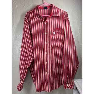 Vintage Phat Farm 90s Y2K Button‎ Down Shirt Striped Long Sleeve Mens Size 2XL